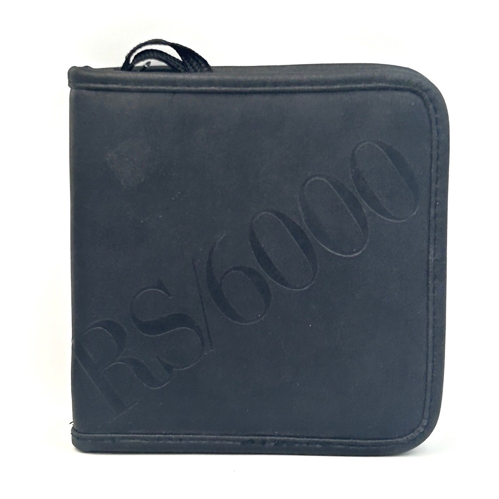 Vintage IBM RS/6000 Case Logic CD DVD Storage Wallet 1990s Computer Promo Black
